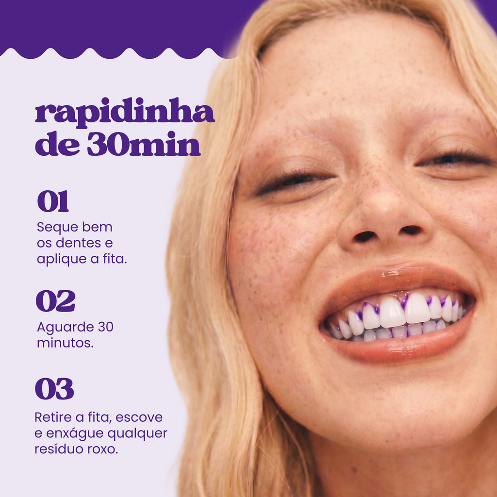 Fitas Clareadoras Roxas RX3 – Oferta de Lançamento