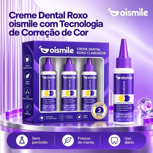 Creme Dental Roxo Clareador – Frasco Dosador 30 g