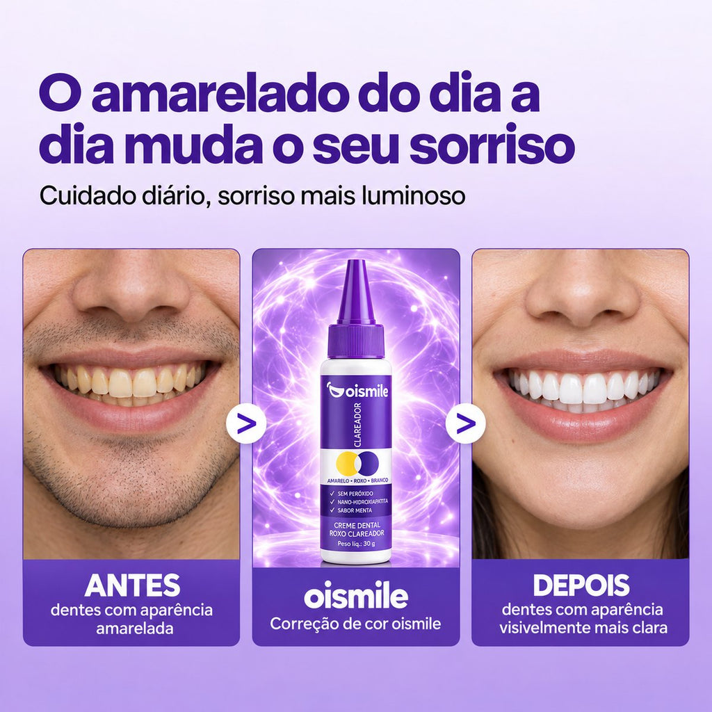 Creme Dental Roxo Clareador – Frasco Dosador 30 g