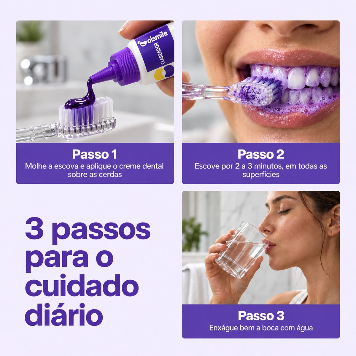 Creme Dental Roxo Clareador – Frasco Dosador 30 g