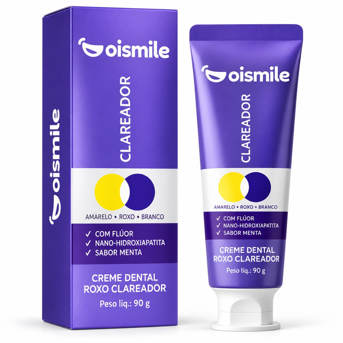 Creme Dental Roxo Clareador – Oferta de Lançamento