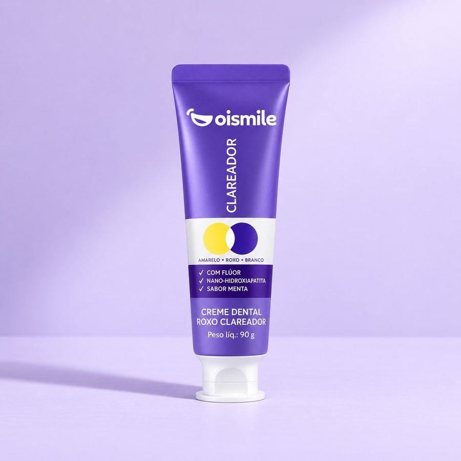 Creme Dental Roxo Clareador oismile