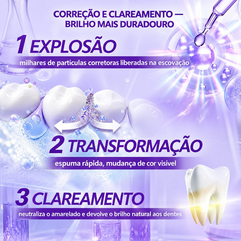 Correção e clareamento em 3 etapas